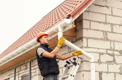 Pose et remplacement de gouttières à Londinières